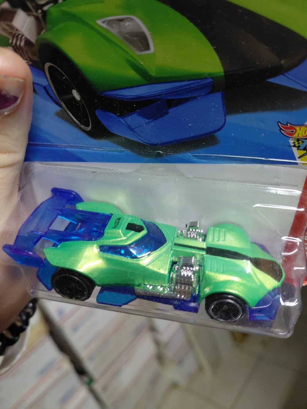 Hot Wheels Super Twin Mill (Metalflake Green), featured in the Hot Wheels Let's